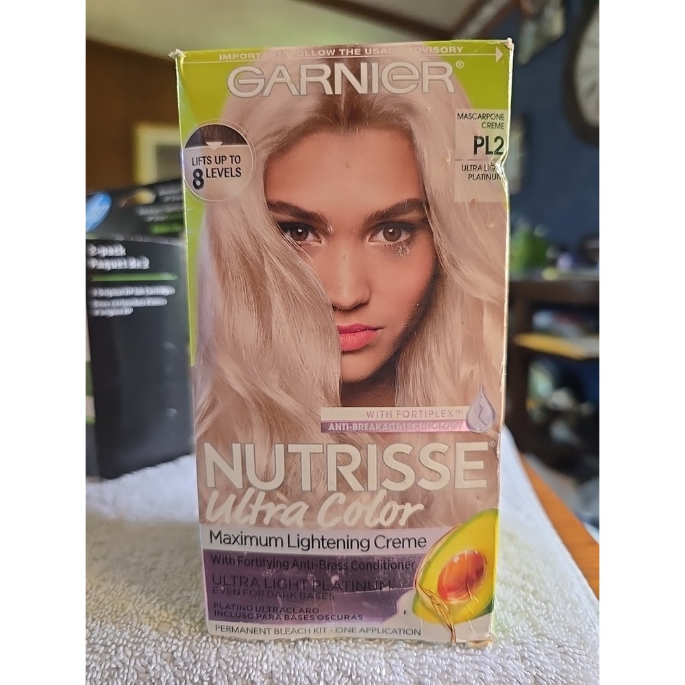 Garnier Nutrisse Hair Color Lightening Maximum Creme #PL2 ULTRA LIGHT PLATINUM